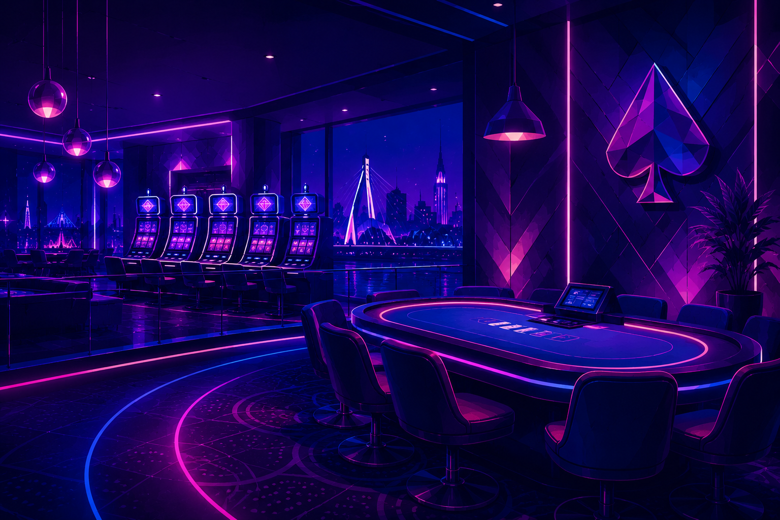 Poker table at Casino Duisburg